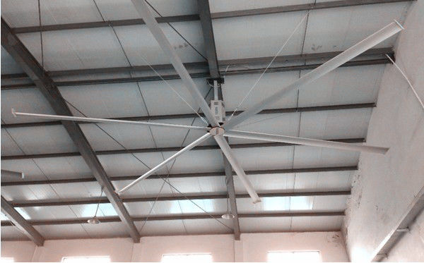 Aluminum Alloy Warehouse Ceiling Fans , Commercial Warehouse Fans For Air Cooling